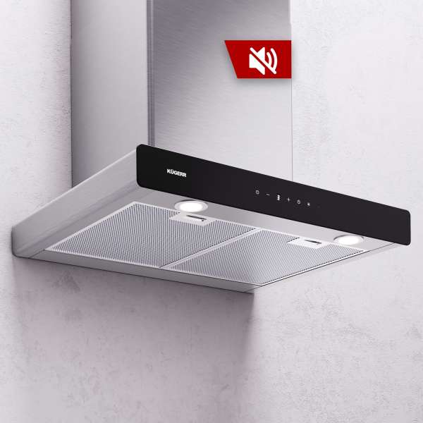 KÜGERR F10 Sessiz Davlumbaz 60cm - Inox